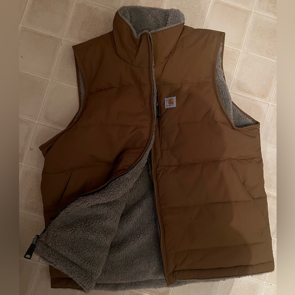 Carhartt Brown and Gray Women's Vest